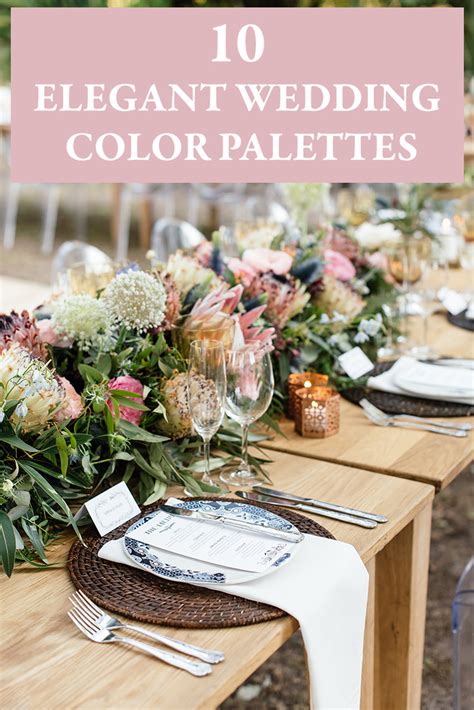 10 Elegant Wedding Color Palettes Junebug Weddings