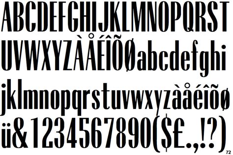 Identifont Radiant Extra Condensed