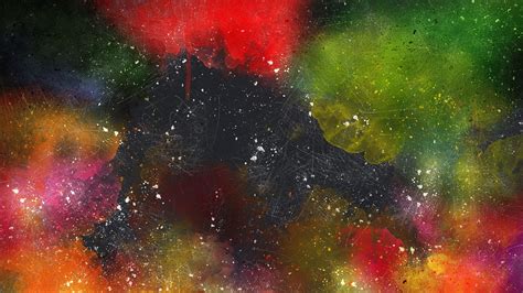 Download Wallpaper 1920x1080 Abstraction Watercolor Spots Colorful