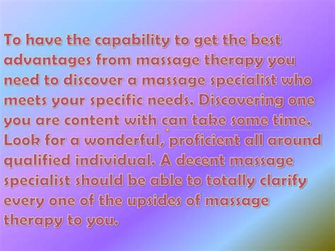 Ppt Benefits Of Massage Therapy To Your Body Powerpoint Presentation Id7438786
