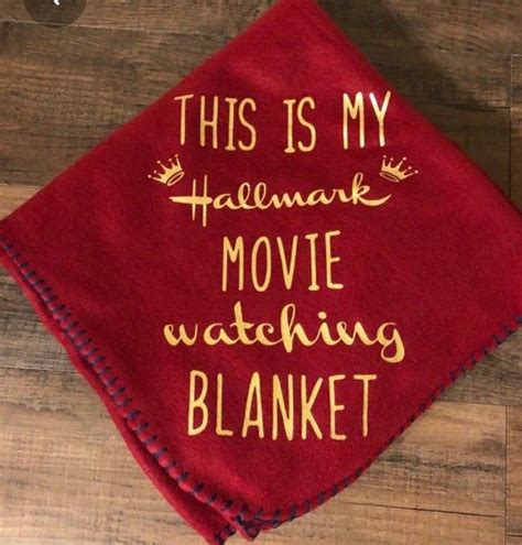 Holiday blanket gift with vinyl. Pin by Jenifer Andrews on cricut | Hallmark movies, Gold ...