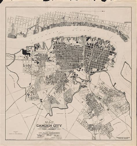 Map Of Camden City Camden County New Jersey 1917