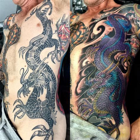 Dragon Tattoo Cover Up Tattoo Made By Kris Smith Cover Up Tattoo Dragon