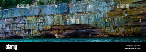 Pictured Rocks National Shoreline Stock Photo Alamy