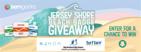 2017 Jersey Shore Beach Badge Giveaway