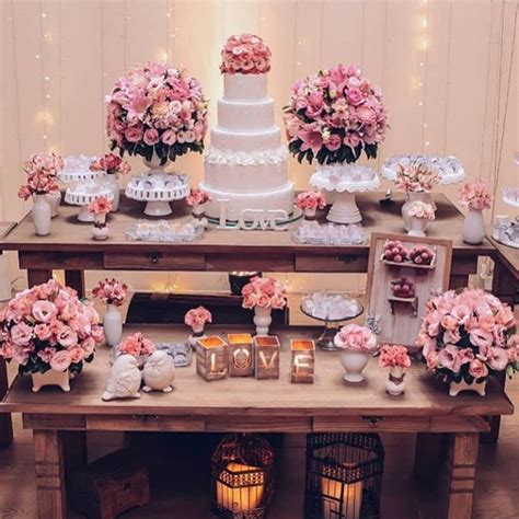 Decoração De Casamento Branco E Rosa