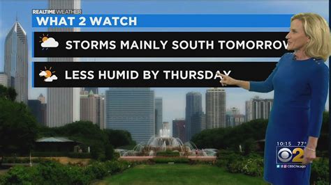 Chicago Weather Storms Mainly South On Wednesday Youtube