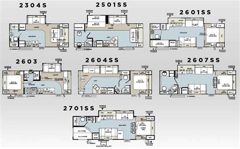 Forest River Rockwood Travel Trailer Floorplans