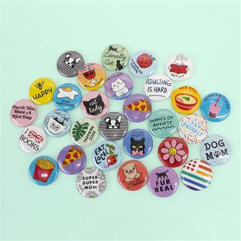 All These Cuties Are Featured In Our New Button Assortment Seltzer