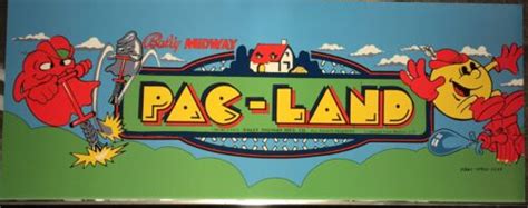 Pac Land Pac Land Pacland Arcade Marquee 23 X 9 Ebay