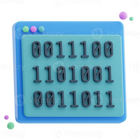 Binary Code Digitalization 3d Illustration 21014333 Png
