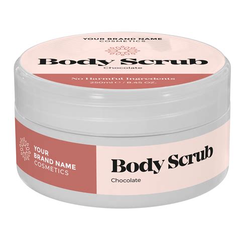 Body Scrub Chocolate Ml Made By Nature Labs Private Label Natural Cosmetics And Skin