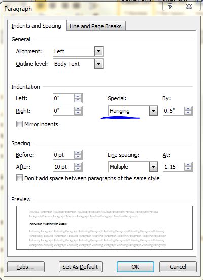 Mar 25, 2021 · the keyboard shortcut for a hanging indent is cmd+t in mac and ctrl+t in windows. How do I create a hanging indent in Microsoft Word ...