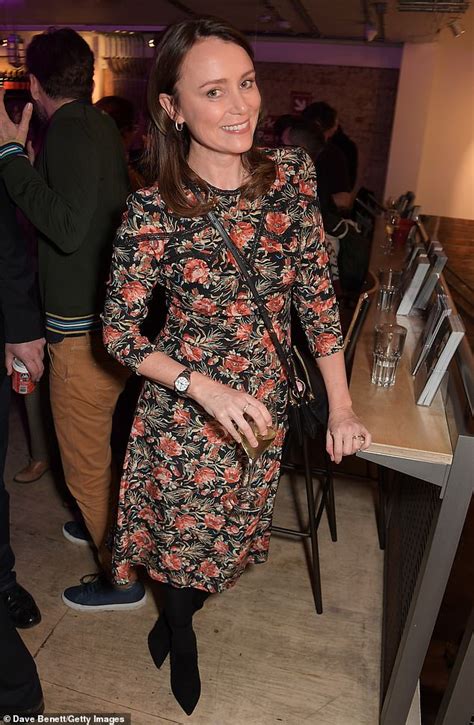 Keeley Hawes Dazzles In A Stylish Floral Dress As She Attends The Press