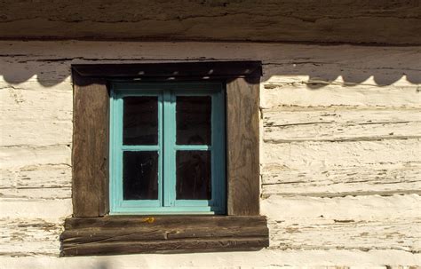 Blue Window Of An Old House Copyright Free Photo By M Vorel
