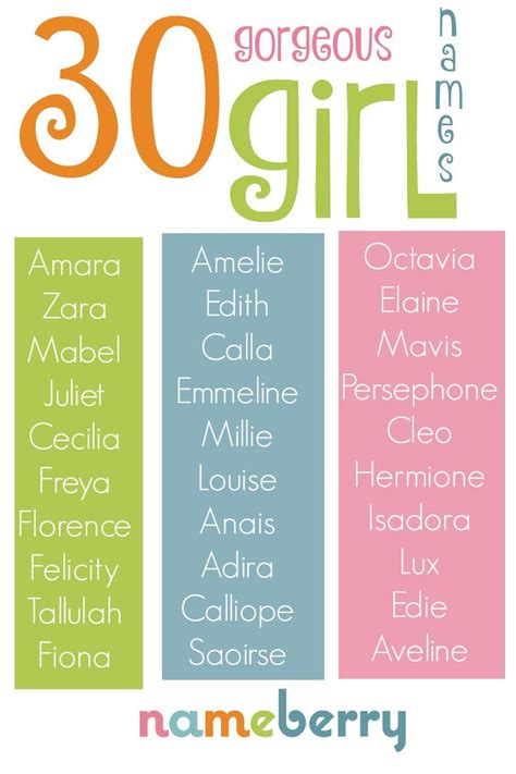 30 Gorgeous Girl Names We Love