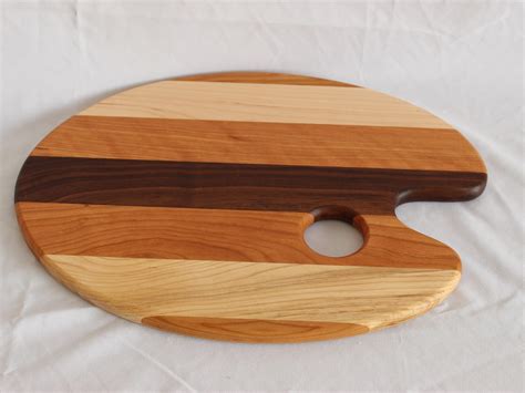 Creative Shape Mixed Wood Cutting Board Etsy