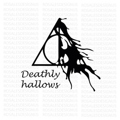 Deathly Hallows Svg Pdf Png  Etsy