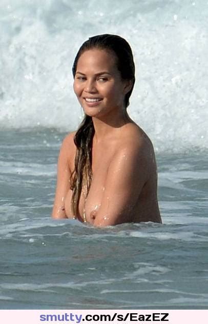 chrissy teigen topless during a photoshoot at miami beach celebtemple celebrity