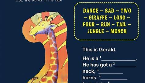 Giraffes Can't Dance - 2 - Interactive worksheet | Giraffes cant dance