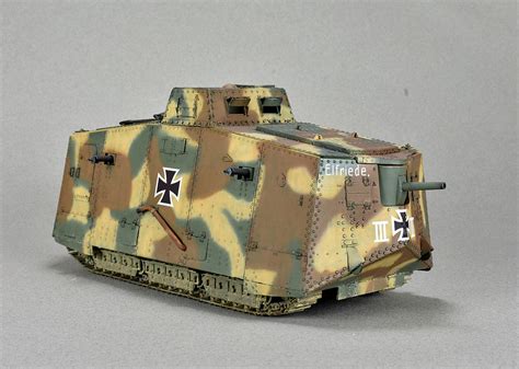 German A7v Tank — Каропкару — стендовые модели военная миниатюра