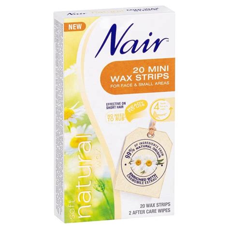Buy Nair Soft Natural Wax Mini Strips X 20 Chemist Direct