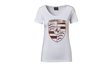 Womens Crest T Shirt T Shirts For Her Porsche Lifestyle