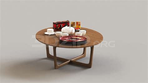 7272 Free 3ds Max Tea Table Model Download