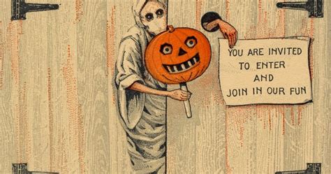 Spookshowscom Blog Vintage Halloween Invitation