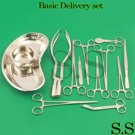 Basic Normal Delivery Instruments Set Pieces Gynecology Delivery Set View Delivery Set