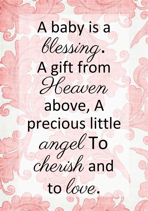 Baby Girl Quotes Baby Blessing Baby Girl Cards
