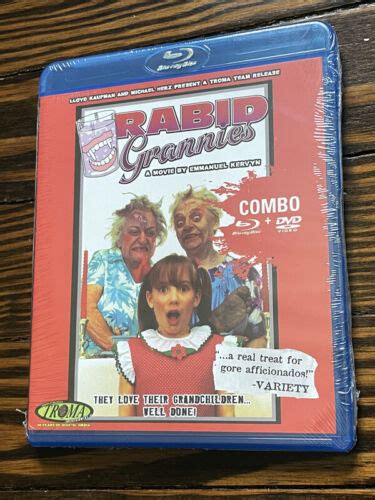 Rabid Grannies Blu Ray Dvd Combo New Troma Emmanuel Kervyn Danielle 790357996001 Ebay