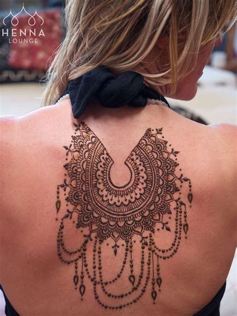 Burning Man Henna Back Henna Henna Tattoo Temporary