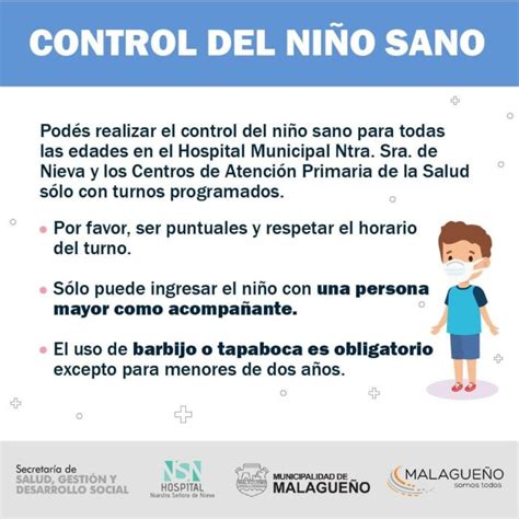 Control Del Niño Sano Municipalidad De Malagueño
