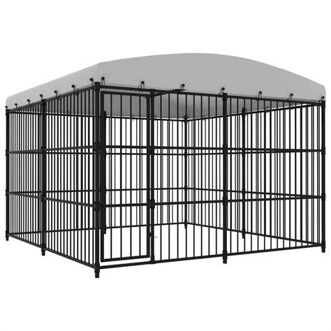 Outdoor Dog Kennel With Roof 300x300x210 Cm