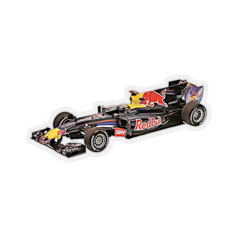 F1 Red Bull Race Car Sticker Formule 1 Red Bull Art Pic Cut Etsy