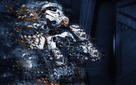 Fond Décran Guerres Des étoiles Eau Réflexion Hiver Stormtrooper