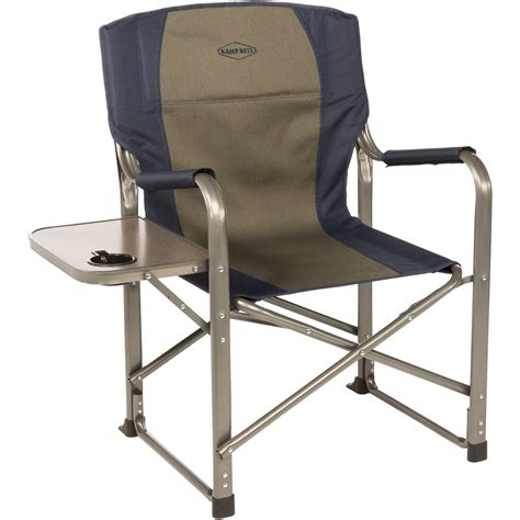 Whether you're tailgating, barbequing, camping, hitting up the beach or the park, having a portable chair ready to go will allow you to relax and enjoy your time outside. KAMP-RITE Folding Director's Chair with Side Table CC105 B&H