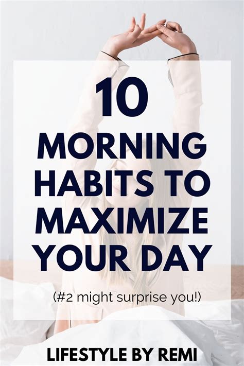 10 Morning Habits To Maximize Your Day Lifestyle By Remi