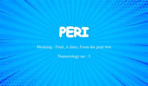 Peri Name Meaning