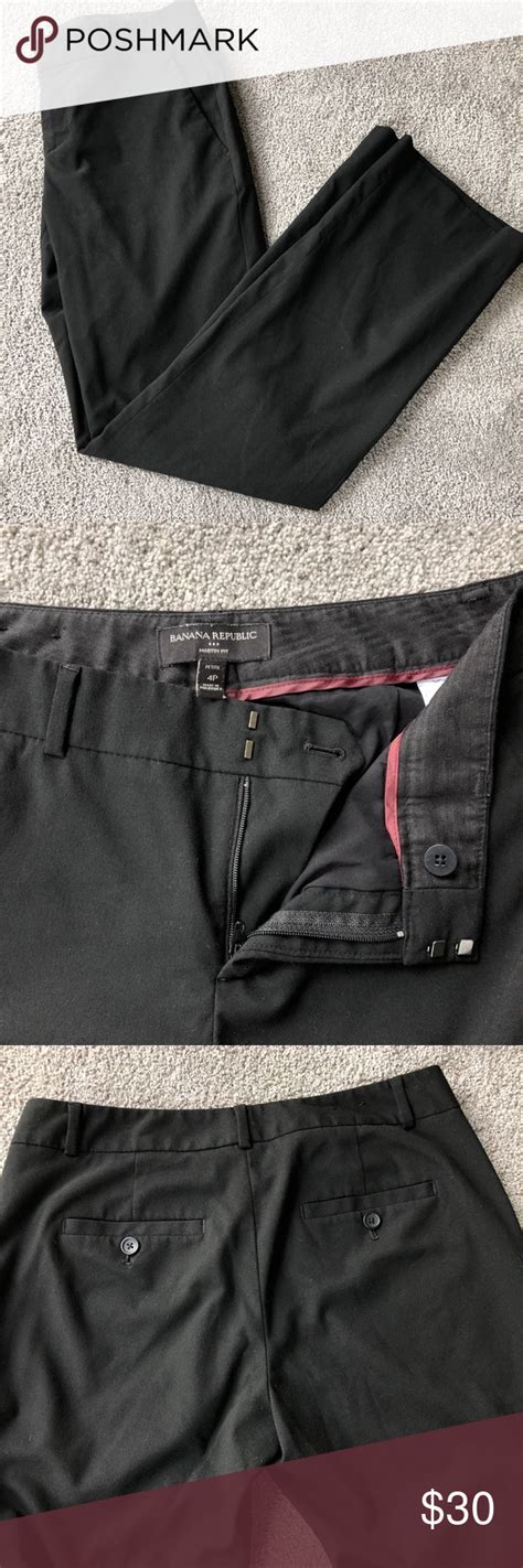 Banana Republic Martin Fit Pants Workout Pants Pants Black Trouser