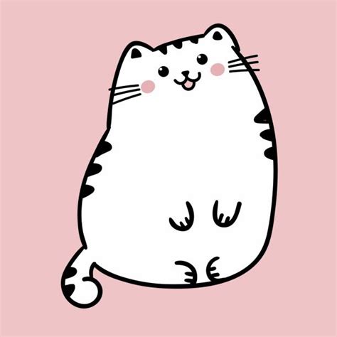 Best White Fat Cat Drawing Illustrations Royalty Free Vector Graphics