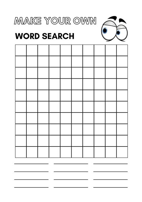 Printable Word Search Template Freeprintabletmcom Blank Word Search