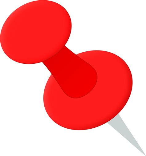 Clipart Push Pin 1b