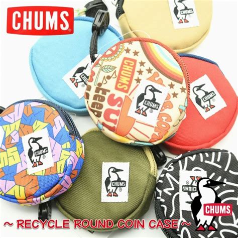 Chums チャムス Recycle Round Coin Case リサイクルラウンドコインケース