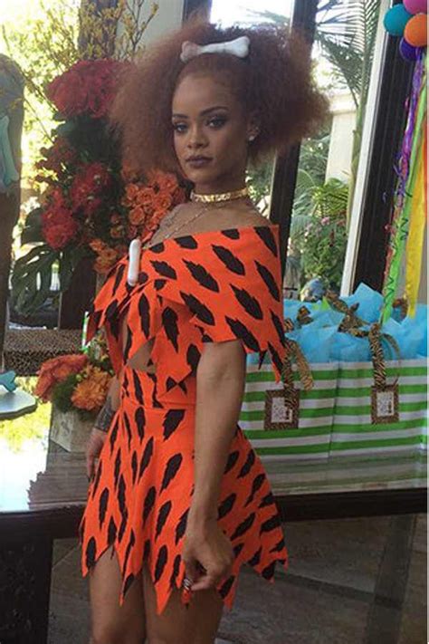 Rihanna As Pebblesbamm Bamm From The Flinstones Halloween Costume