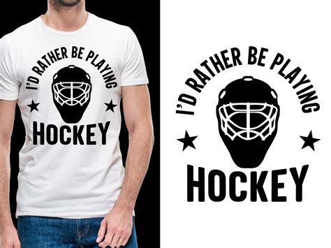 i d rather be playing hockey tshirt graphic by sahirtshirt · creative fabrica