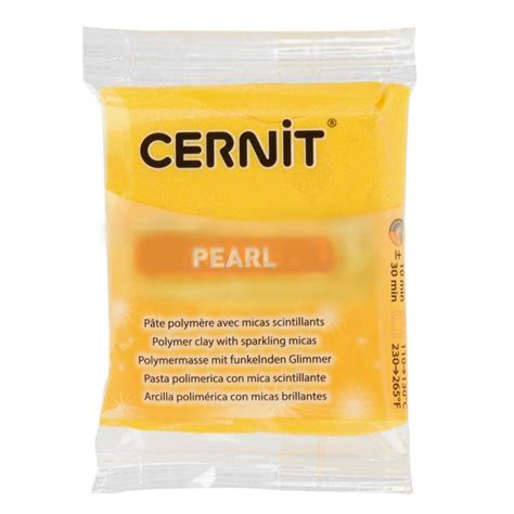 Cernit Galben Perlat Pearl 700 Yellow 56g Atelier Fimo And Cernit