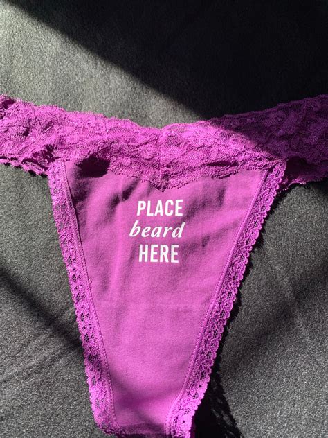 Kinky Panties Place Beard Here Slutty Sexy Lace Thongs Bdsm Etsy