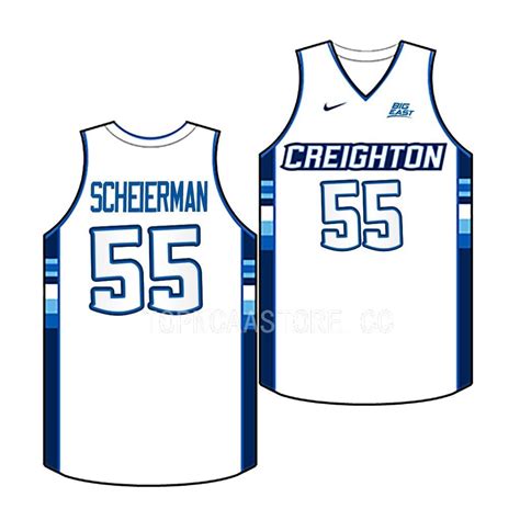Baylor Scheierman Creighton Bluejays 55 White College Basketball